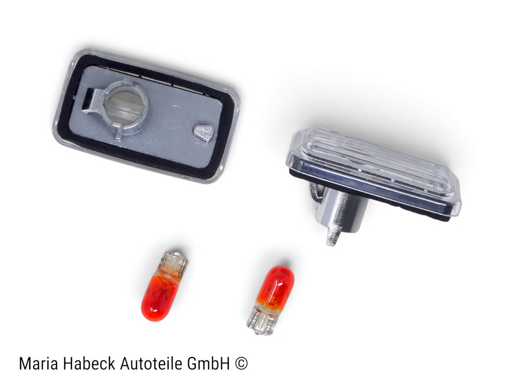 TMP Seitenblinker Set chrom  incl Leuchtmittel  Porsche 911 964  944  4A0949101