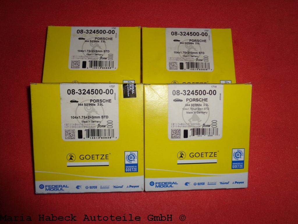 Götze piston ring set 944 S2 + 968 3.0 08-324500-00 Götze piston ring set 944 S2 + 968 3.0 08-324500-00
