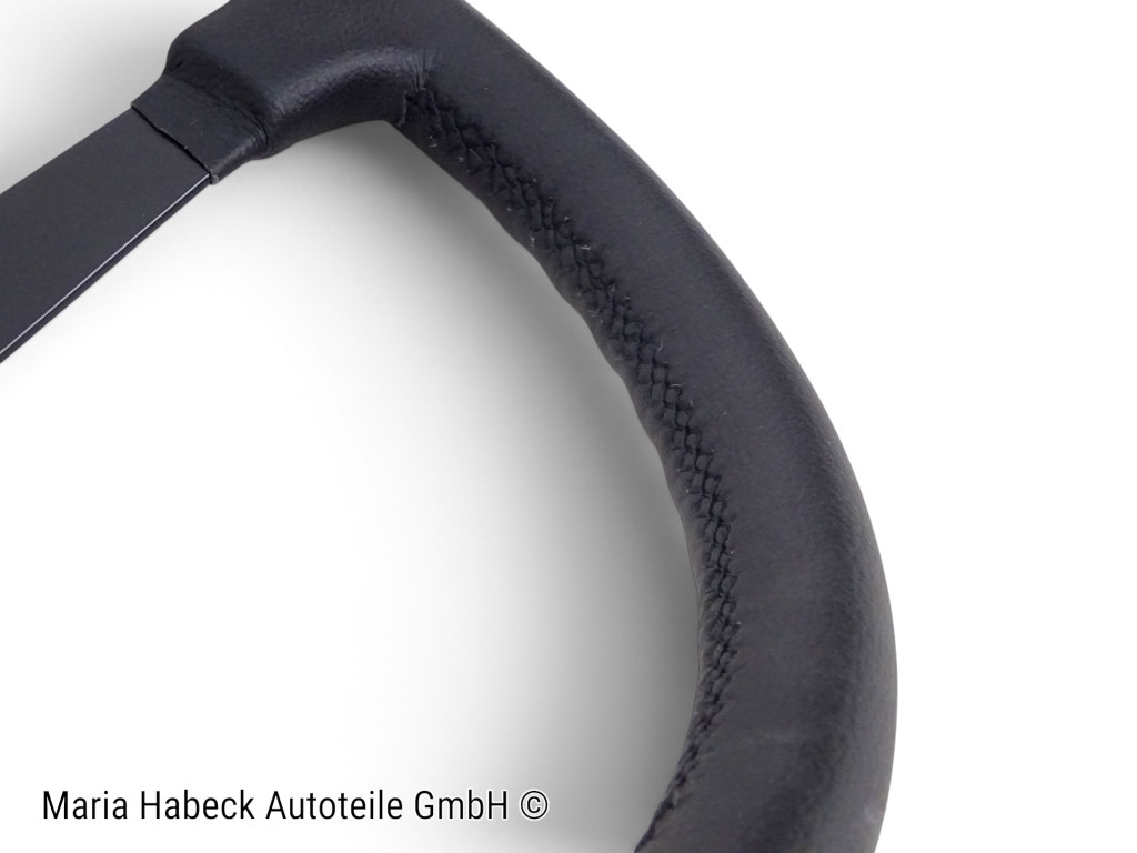 JP Black Leather Steering Wheel, 400 mm, for Porsche 911 / 912 / 914, 9013470811