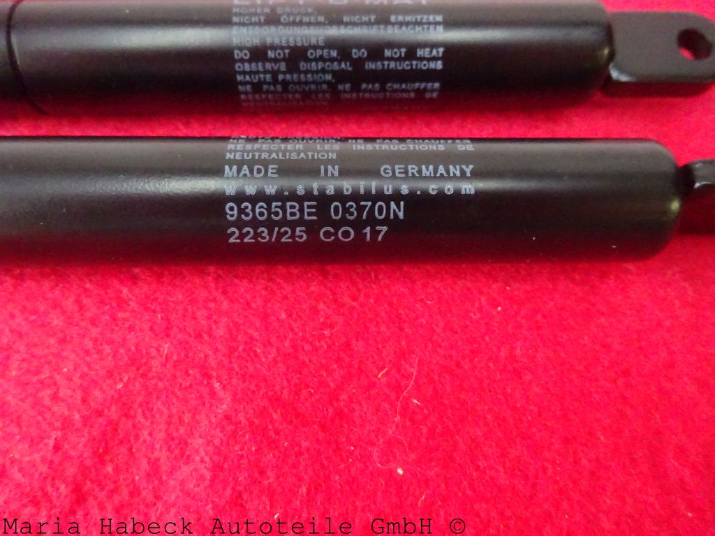 Stabilus Haubendämpfer Set 2  Heckkllappe Porsche 911 370 N  9365BE  91151233101
