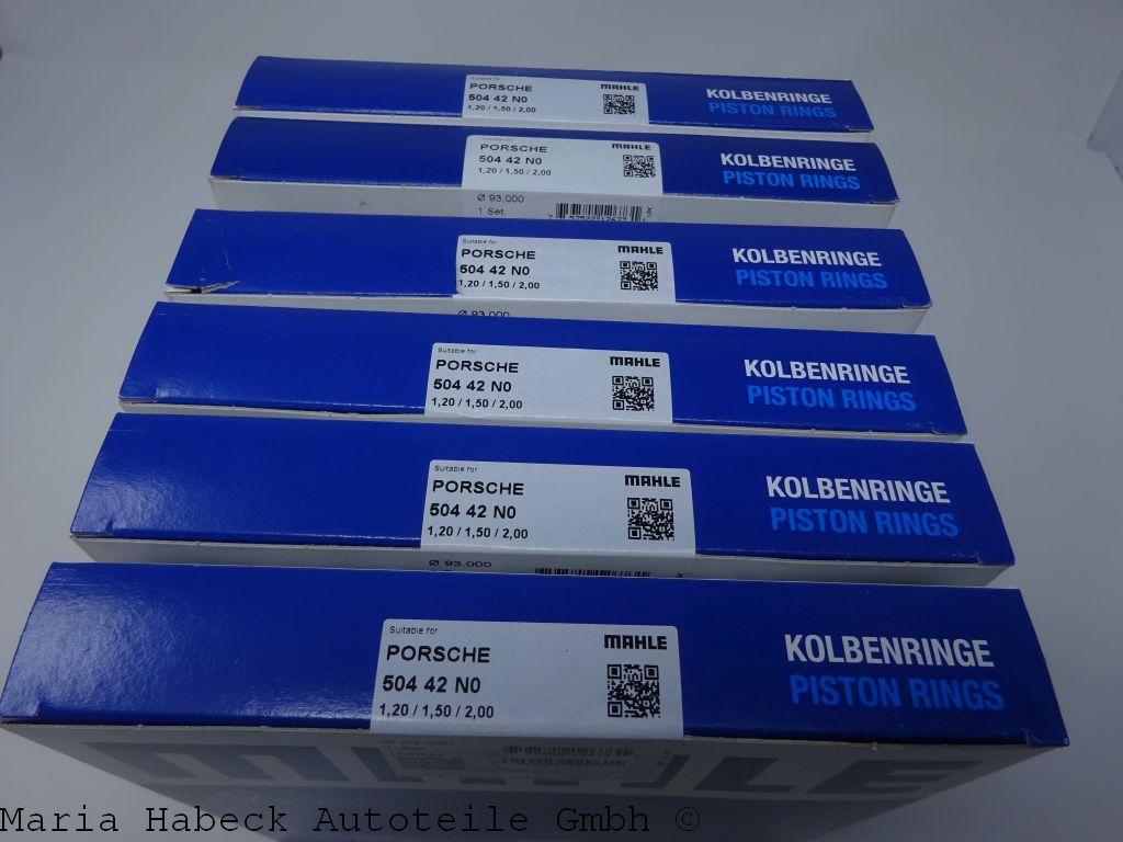 Mahle piston ring set SET 6 Boxster 3.2 986 / 987 M96.21 50442N0 99610303351 Mahle piston ring set SET 6 Boxster 3.2 986 / 987 M96.21 50442N0 99610303351