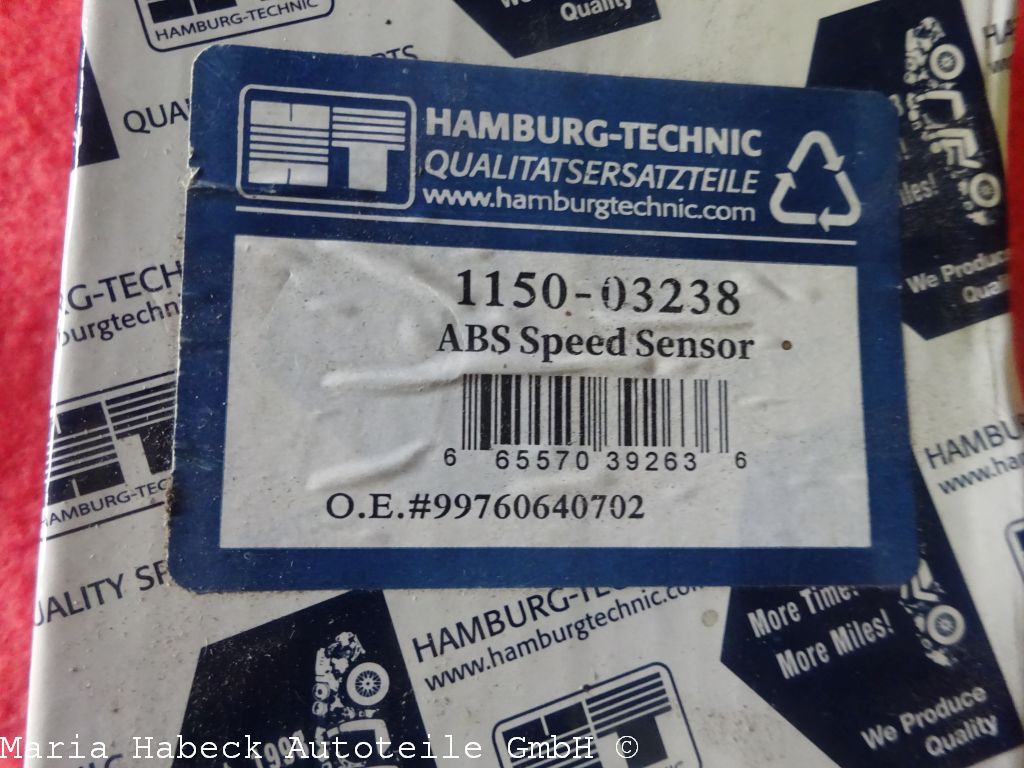 HT ABS wheel speed sensor Porsche 997 year 2005-2013 99760640702