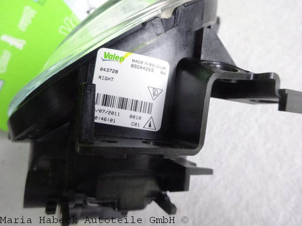 Valeo fog light right for Porsche Cayenne 955 043728 95563116600