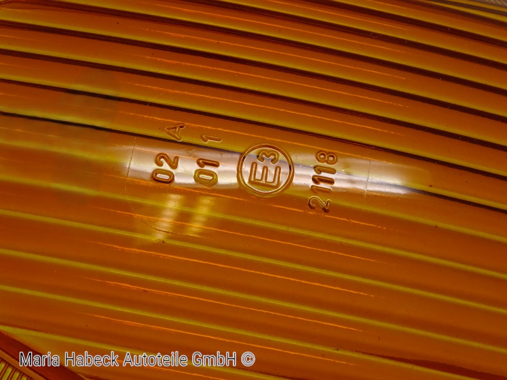 TMP indicator lens front orange white EU for Porsche 914  91463193710