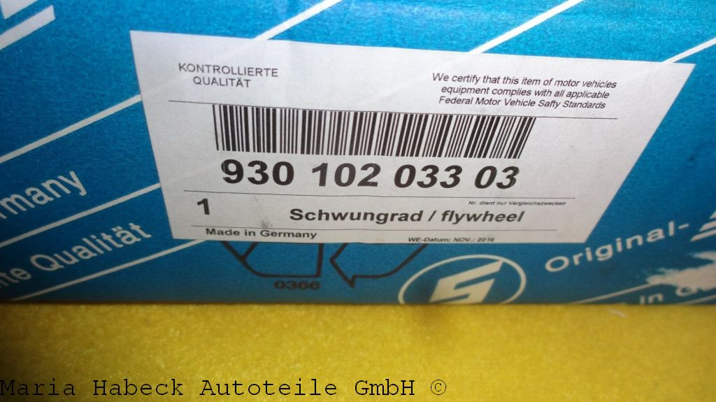 Sebro flywheel 3.2 G50 gearbox 033 03