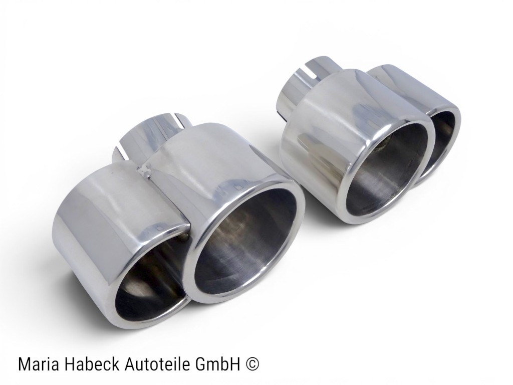 JP Exhaust Tip Stainless Set 2 pcs  for Porsche 996 3.6 GT2 / Turbo  96.903S