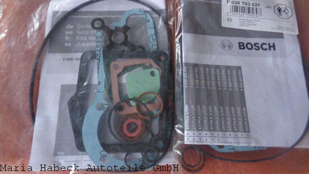 Bosch Dichtungssatz Reglergehäuse für MFI   F026T03027 Bosch Dichtungssatz Reglergehäuse für MFI   F026T03027