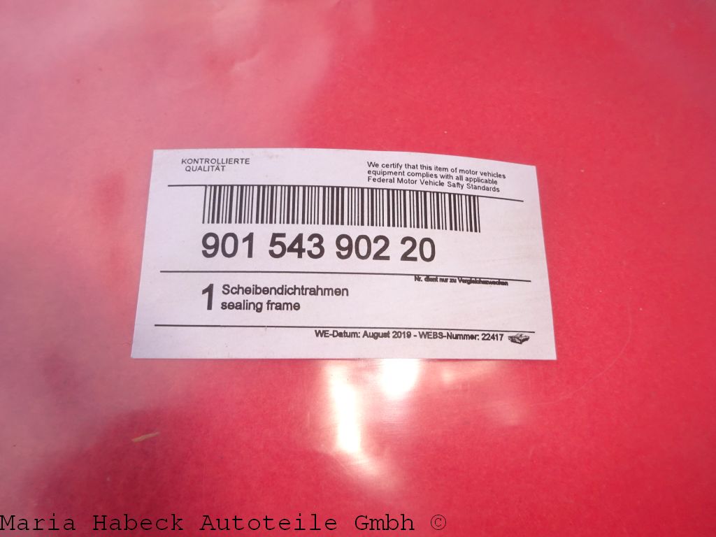 TMP Rear window seal Coupe right Porsche year 65-77 90154390220