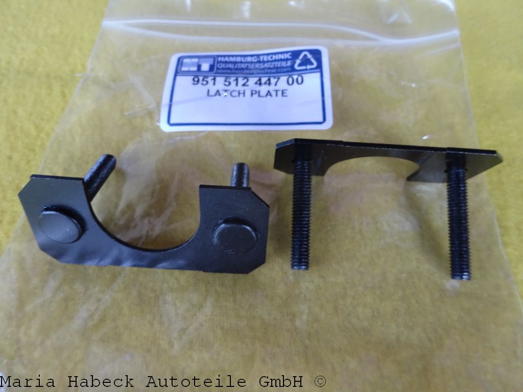 HT SET 2 reinforcement plate tailgate lock Porsche 924 944 968 95151244700