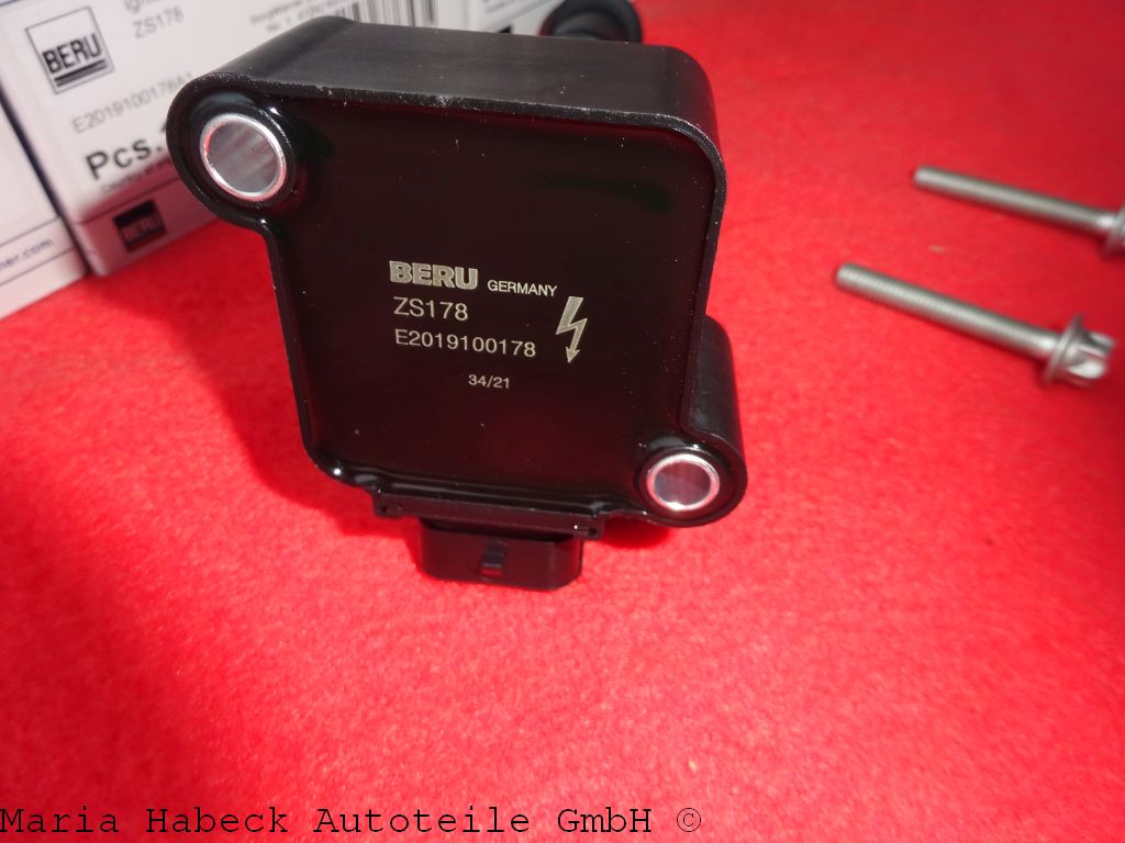 Beru ignition coils spark plug connector set 6 Porsche 996 / 997 ZS178 997602104 Beru ignition coils spark plug connector set 6 Porsche 996 / 997 ZS178 997602104